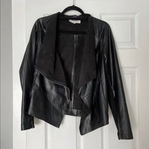 BB Dakota Black Leather Jacket - Small